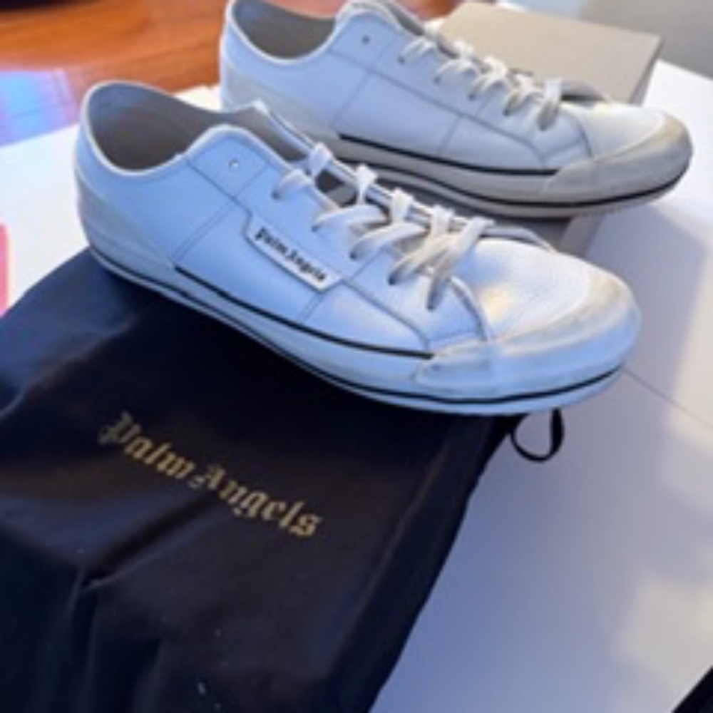PALM ANGELS White leather sneakers size 41 (EU)